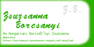 zsuzsanna borcsanyi business card